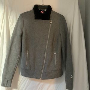Grey puma warmly lined jacket.